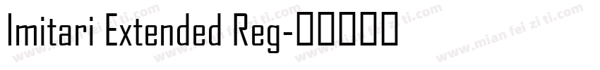 Imitari Extended Reg字体转换